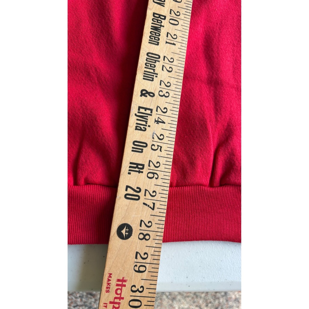 Vintage Tultex Sweatshirt Mens XL Red Raglan Sleeve Made in USA Deadstock NWT - Picture 5 of 5